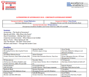 Date: 29th – 30th November, 2018 Venue: Hotel Trident, Bandra Kurla Complex, Mumbai