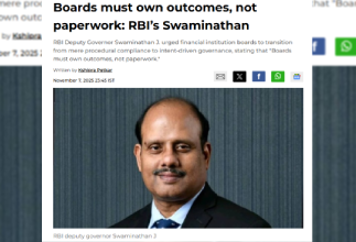 boards-must-own-outcomes-not-paperwork-rbis-swaminathan